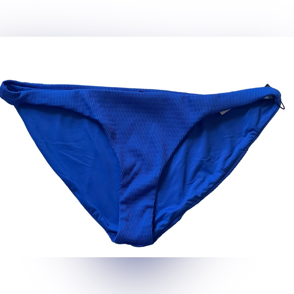 NWT VITAMIN A REVERSIBLE Luciana Bikini bottom, plus size 14/DD, sapphire